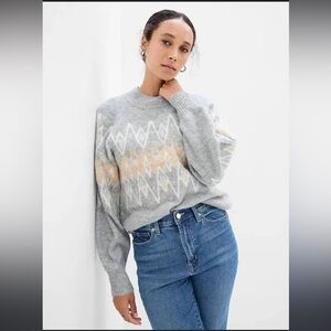 Gap Forever Cozy Ribbed Crewneck Sweater Size Small